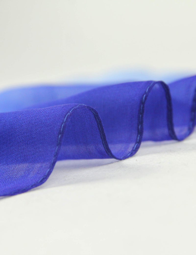 PANTONIGHT Silk Ombre Lightweight Accent Scarf Blue Chiffon Scarf (blue 704) - Image 3